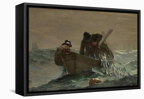 The Herring Net, 1885-Winslow Homer-Framed Stretched Canvas