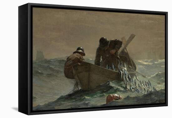 The Herring Net, 1885-Winslow Homer-Framed Stretched Canvas