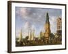 The Herring Packers' Tower, Amsterdam (Oil on Canvas)-Abraham Beerstraten-Framed Giclee Print