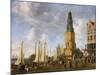The Herring Packers' Tower, Amsterdam (Oil on Canvas)-Abraham Beerstraten-Mounted Giclee Print
