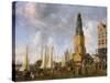 The Herring Packers' Tower, Amsterdam (Oil on Canvas)-Abraham Beerstraten-Stretched Canvas