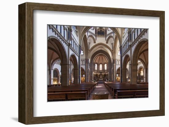 The Herz-Jesu-Kirche in Koblenz Is a Catholic Church in the Old Town of Koblenz-David Bank-Framed Photographic Print