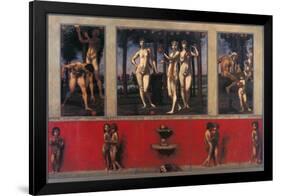 The Hesperides (Triptych), 1884/85-Hans Marées-Framed Giclee Print