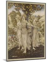 The Hesperides-Arthur Rackham-Mounted Photographic Print