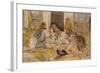 The Hhareem, Cairo, Egypt-John Frederick Lewis-Framed Giclee Print