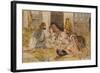 The Hhareem, Cairo, Egypt-John Frederick Lewis-Framed Giclee Print