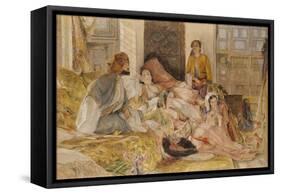 The Hhareem, Cairo, Egypt-John Frederick Lewis-Framed Stretched Canvas