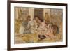 The Hhareem, Cairo, Egypt-John Frederick Lewis-Framed Giclee Print