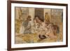 The Hhareem, Cairo, Egypt-John Frederick Lewis-Framed Giclee Print