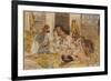 The Hhareem, Cairo, Egypt-John Frederick Lewis-Framed Giclee Print