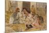 The Hhareem, Cairo, Egypt-John Frederick Lewis-Mounted Giclee Print