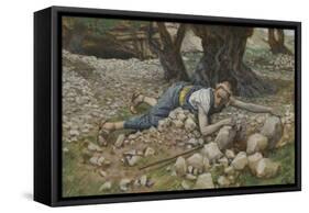 The Hidden Treasure from 'The Life of Our Lord Jesus Christ'-James Jacques Joseph Tissot-Framed Stretched Canvas