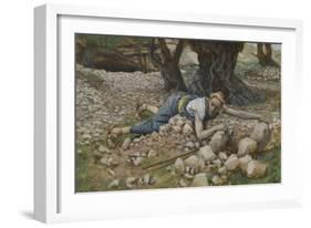 The Hidden Treasure from 'The Life of Our Lord Jesus Christ'-James Jacques Joseph Tissot-Framed Giclee Print