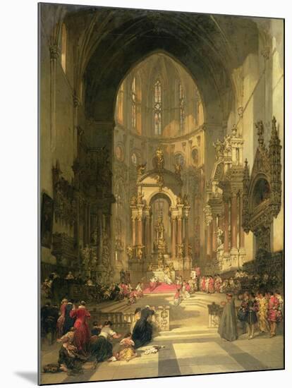 The High Altar of the Church of Ss. Giovanni E Paolo, Venice-David Roberts-Mounted Giclee Print