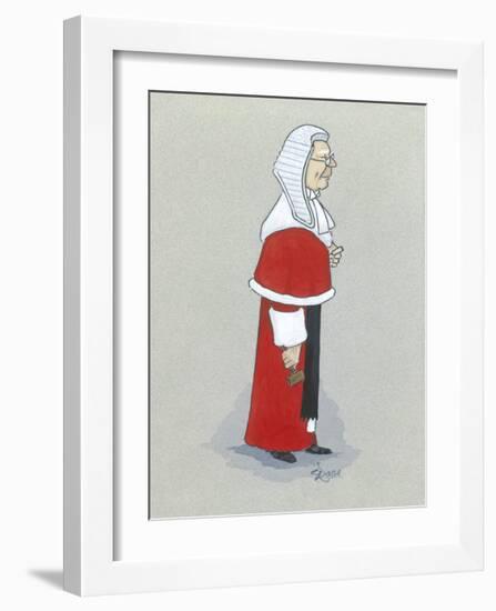 The High Court Judge-Simon Dyer-Framed Premium Giclee Print