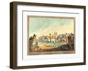 The High-Mettled Racer, 1789, Hand-Colored Etching, Rosenwald Collection-Thomas Rowlandson-Framed Giclee Print
