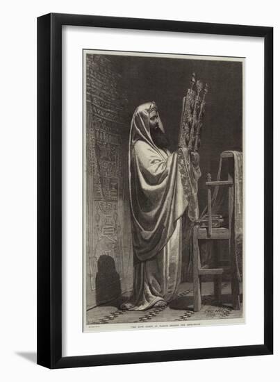 The High Priest at Nablus Reading the Pentateuch-Carl Haag-Framed Giclee Print