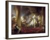 The High Priest Coresus Sacrificing Himself to Save Callirhoe-Jean-Honoré Fragonard-Framed Giclee Print