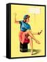The High Sign Pin-Up 1942-Gil Elvgren-Framed Stretched Canvas