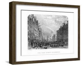 The High Street, Edinburgh, 1870-W Forrest-Framed Giclee Print