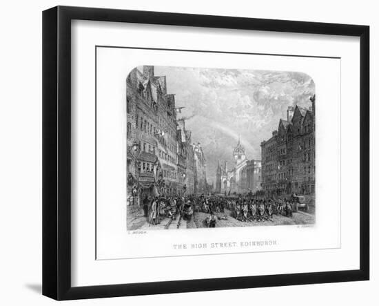 The High Street, Edinburgh, 1870-W Forrest-Framed Giclee Print