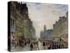 The High Street, Edinburgh-Samuel Bough-Stretched Canvas