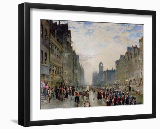 The High Street, Edinburgh-Samuel Bough-Framed Giclee Print