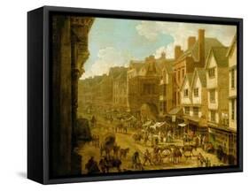 The High Street, Exeter, 1797-John White Abbott-Framed Stretched Canvas