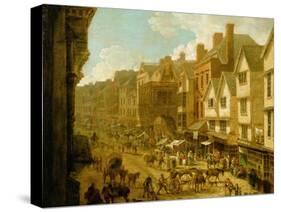 The High Street, Exeter, 1797-John White Abbott-Stretched Canvas