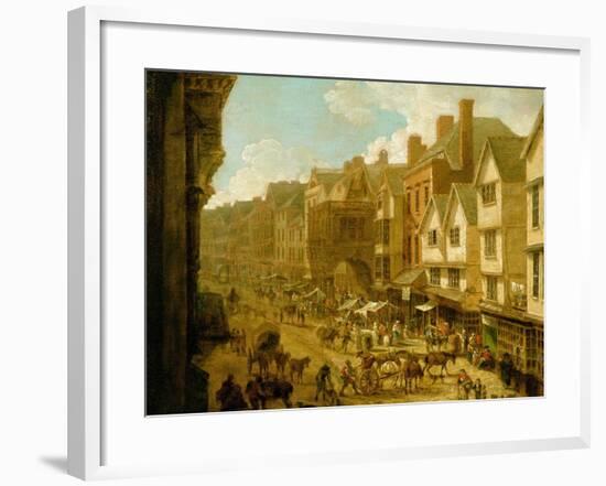 The High Street, Exeter, 1797-John White Abbott-Framed Giclee Print