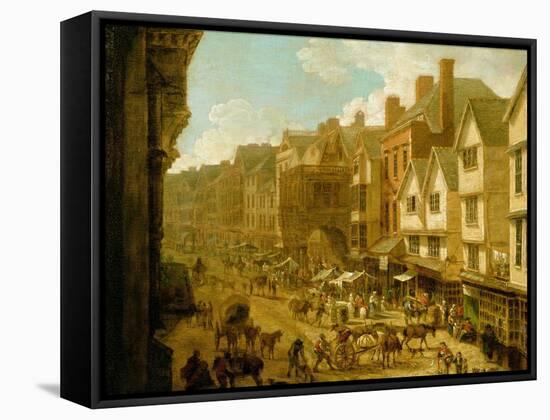 The High Street, Exeter, 1797-John White Abbott-Framed Stretched Canvas