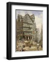 The High Street from the West Bow, Edinburgh-Louise J. Rayner-Framed Giclee Print