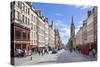 The High Street in Edinburgh Old Town-Neale Clark-Stretched Canvas