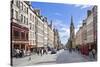 The High Street in Edinburgh Old Town-Neale Clark-Stretched Canvas