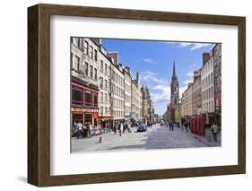 The High Street in Edinburgh Old Town-Neale Clark-Framed Photographic Print