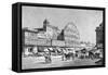 The High Street in Jaipur, India, 1895-null-Framed Stretched Canvas