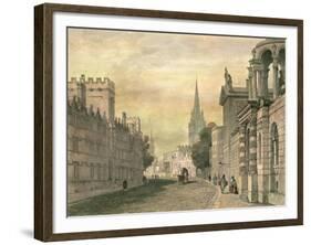 The High Street, Oxford, 1835-John Skinner Prout-Framed Giclee Print