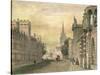 The High Street, Oxford, 1835-John Skinner Prout-Stretched Canvas