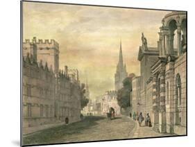 The High Street, Oxford, 1835-John Skinner Prout-Mounted Giclee Print