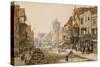 The High Street, Salisbury-Louise J. Rayner-Stretched Canvas