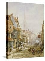 The High Street, Salisbury-Louise J. Rayner-Stretched Canvas