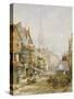 The High Street, Salisbury-Louise J. Rayner-Stretched Canvas