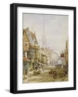 The High Street, Salisbury-Louise J. Rayner-Framed Giclee Print