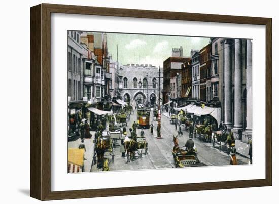 The High Street, Southampton, Hampshire, Late 19th Century-FGO Stuart-Framed Giclee Print