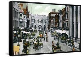The High Street, Southampton, Hampshire, Late 19th Century-FGO Stuart-Framed Stretched Canvas