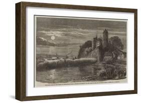 The High Tide in the Seine at Tancarville Point, Opposite Quillebeuf, on the Night of the 9 March-Felix Thorigny-Framed Giclee Print