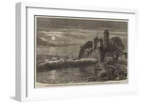 The High Tide in the Seine at Tancarville Point, Opposite Quillebeuf, on the Night of the 9 March-Felix Thorigny-Framed Giclee Print