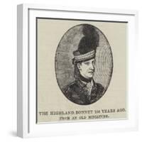 The Highland Bonnet 100 Years Ago-null-Framed Giclee Print