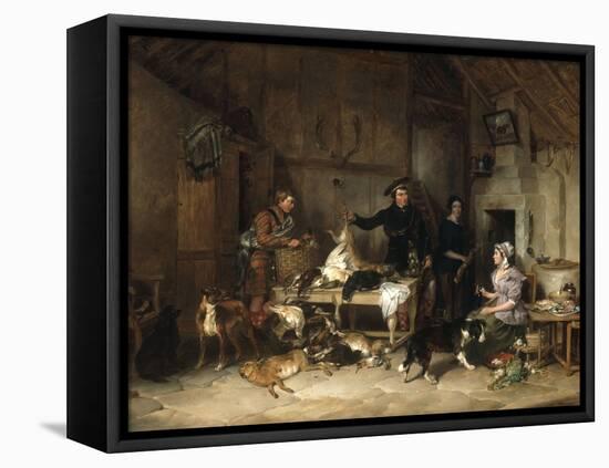 The Highland Gamekeeper's Home, 1839-Thomas Sidney Cooper-Framed Stretched Canvas