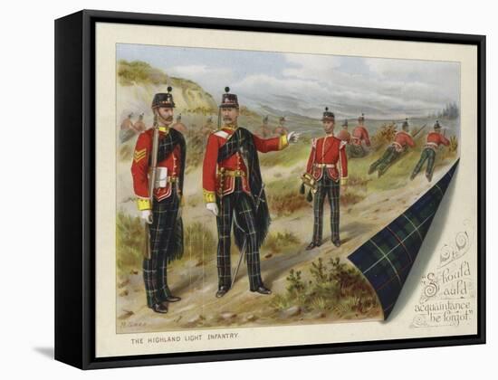 The Highland Light Infantry-Richard Simkin-Framed Stretched Canvas